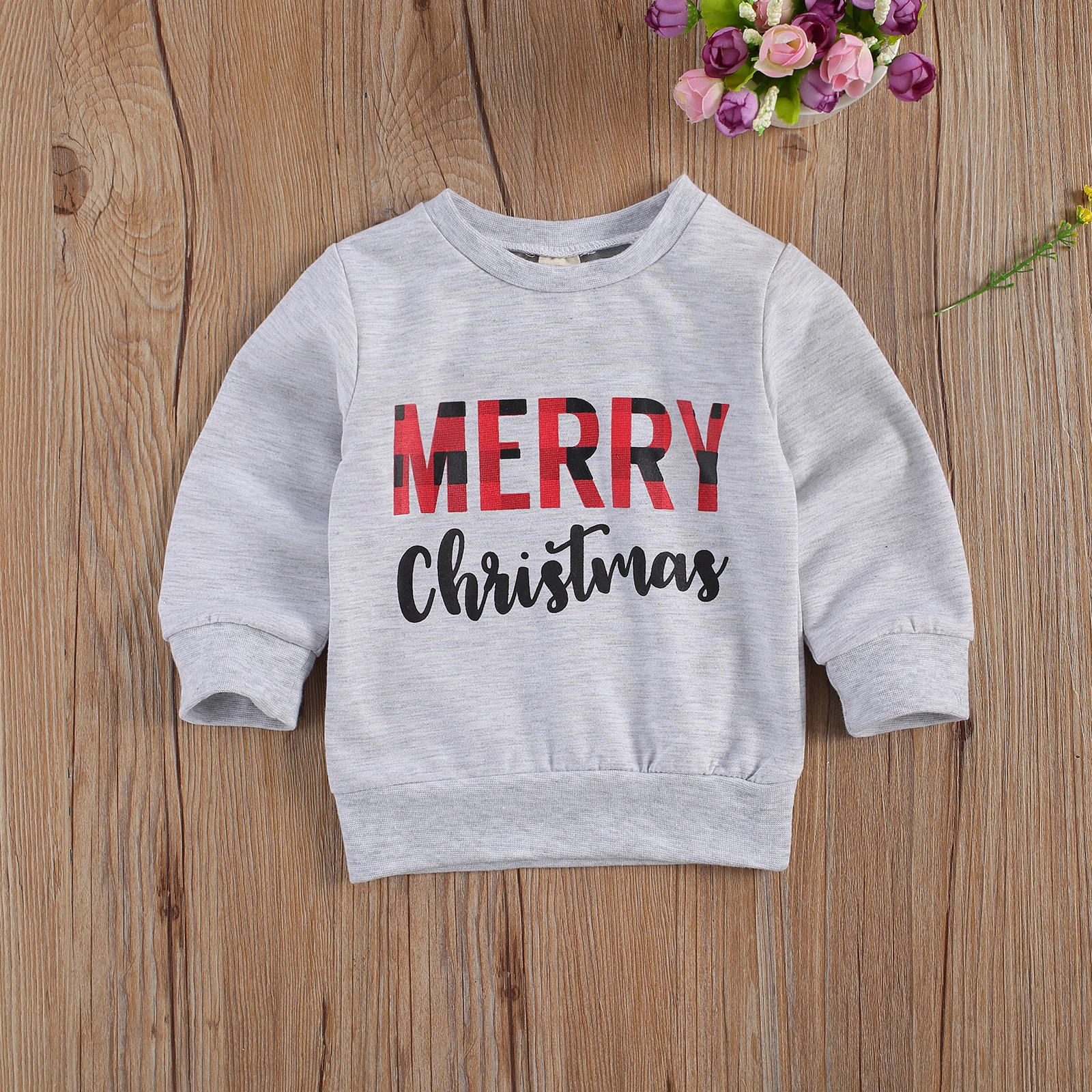 Newborn Baby Kids Letter Print Sweatshirt Autumn Winter Baby Girl Long Sleeve Round Neck Pullover Sweatshirts Tops