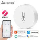 Датчик температуры и влажности Tuya Smart ZigBee, датчик температуры и влажности для умного дома, с приложением Smart Life, Alexa Google Home