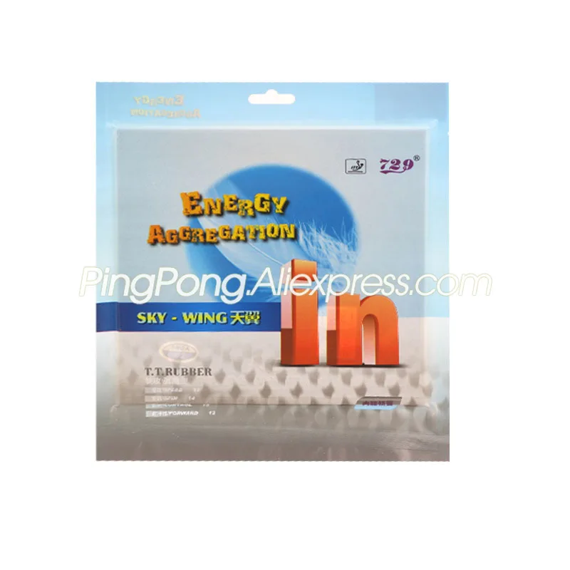 

Friendship 729 Sky Wing IN / Skywing Factory Tuned Light Weight Backhand 729 Table Tennis Rubber Ping Pong Sponge