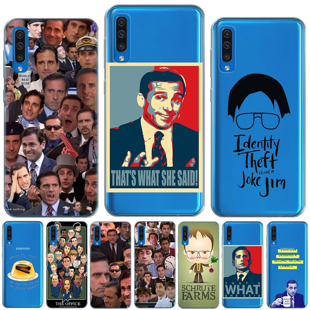 Граней Майкла Скотта офисная мягкая термополиуретановая крышка чехол для samsung