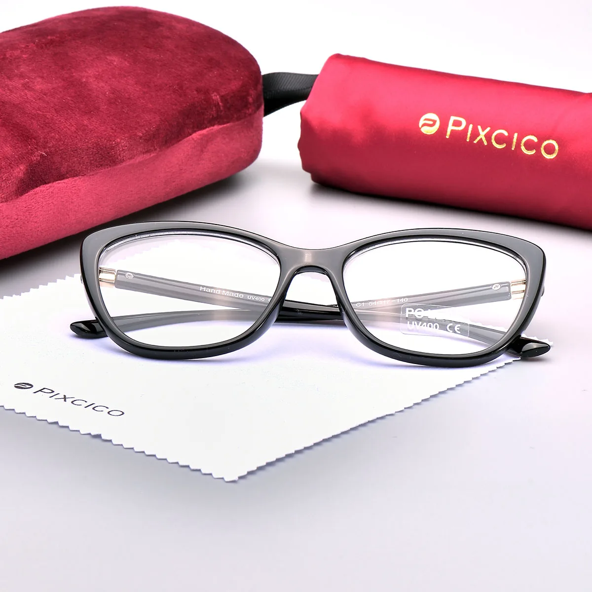 Pixcico B45737 кошачий глаз очки оправа женские роскошные брендовые оптические модные