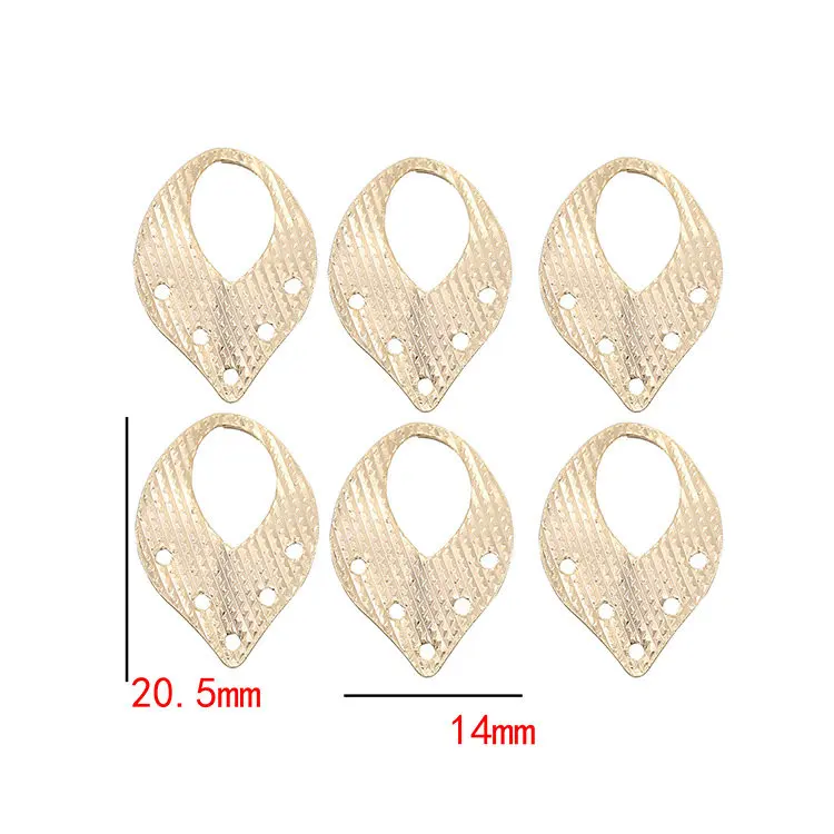 

20PCS 14x20.5MM 14K Gold Color Brass Leaf Leaves Charms Pendants High Quality Diy Jewelry Findings Accessories