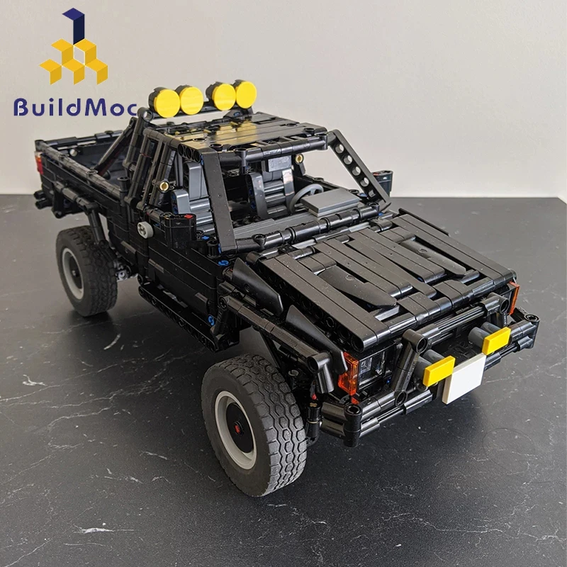Buildmoc Technical Car Movie Back to the Future 4x4 Pickup Truck Super Racing Sports Car Building Blocks Vehicle Toys Kid Gift