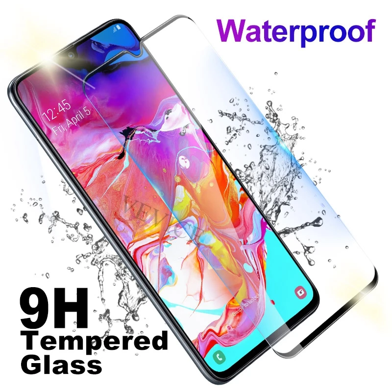 9H полное покрытие из закаленного стекла для Samsung Galaxy A8 2018 Защита от царапин экрана