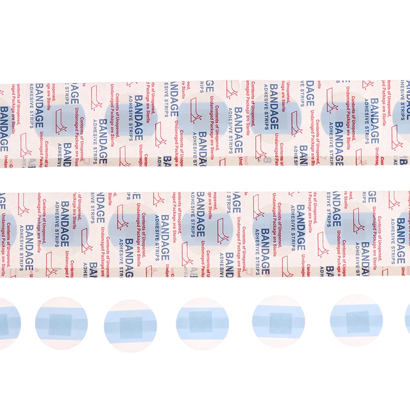 

100Pcs Waterproof Round Band Aid First Bandage Adhesive Wound Dressing Plaster