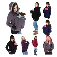 thickened pregnancy wool babywearing maternity hoodies baby carrier jacket kangaroo outerwear hoodies multiple colors available