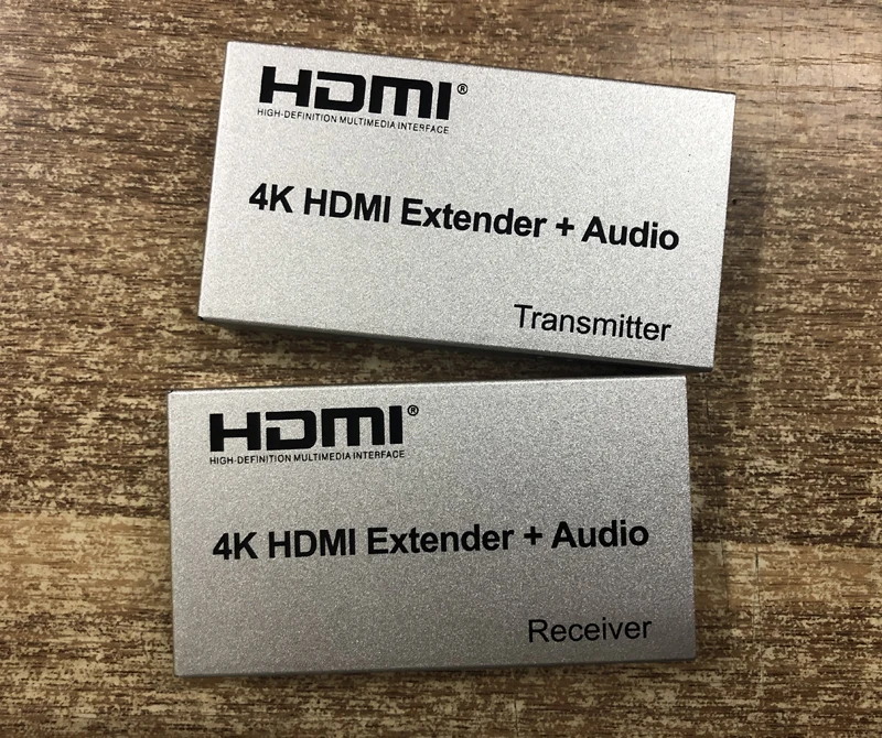 

60M 100M 4K HDMI Extender + Audio 1080p TX TX Transmitter Receiver Over Cat 5e 6 CAT6 RJ45 Ethernet Cable Converter DVD PC To TV