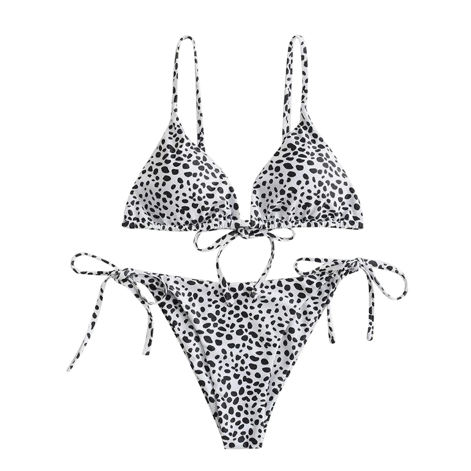 

Sexy High Waist Bikini Push Up Bandeau Swimsuit Women Summer 2021 Swimwear Leopard Print Bathing Suit Women Swim Suit Tankini