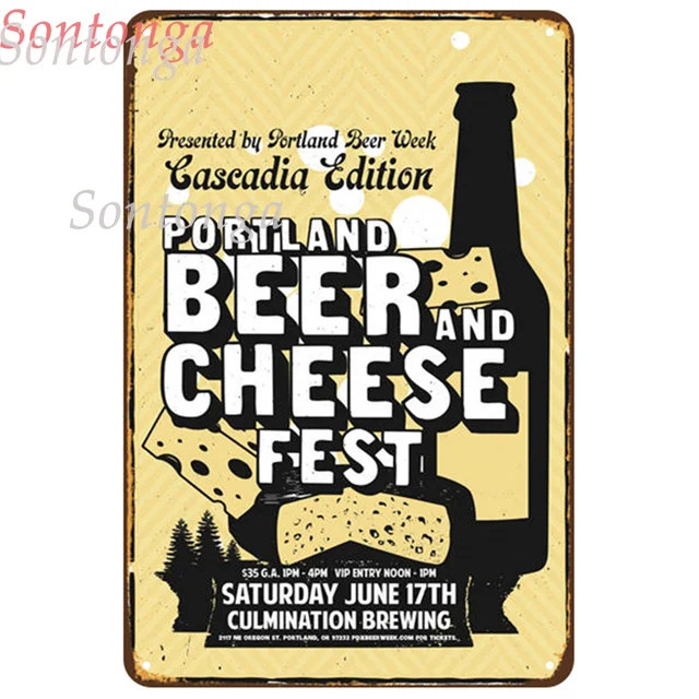

Brewery Metal Plate Poster Tin Stickers Free Beer Tomorrow Fresh Cold Delicious Beer for Coffee Shop House Cafe Bar Decoration