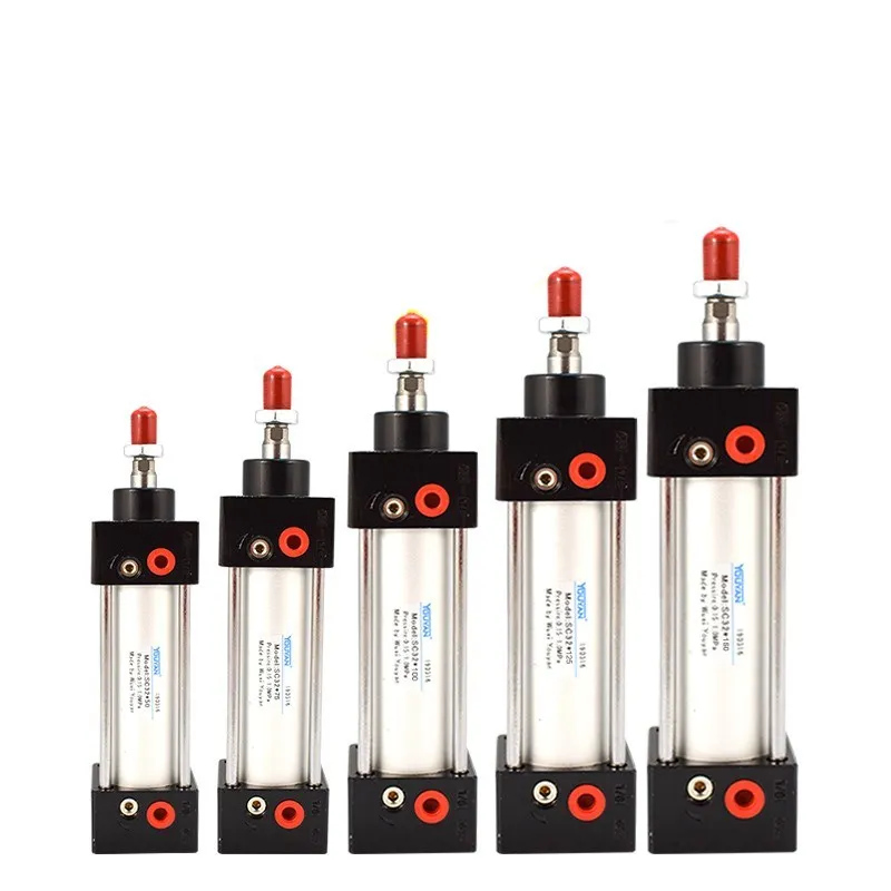 

Standard Air Cylinders 32/40mmBore Double Acting Pneumatic Cylinder SC 50/75/100/125/150/175/200/250/300mm Stroke Hot Sale