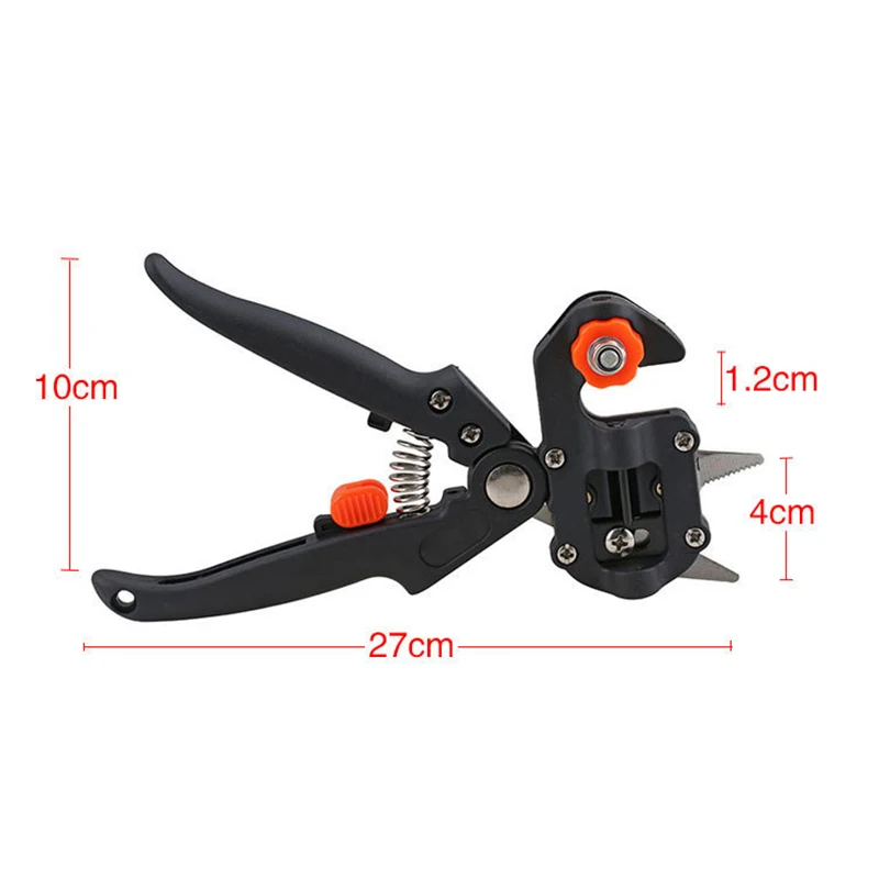 

2 in 1 Plant Garden Grafting Shears Pruner Fruit Flower Cutting Scissor Pruning Tool With 3 Replaceable Blades Hogard