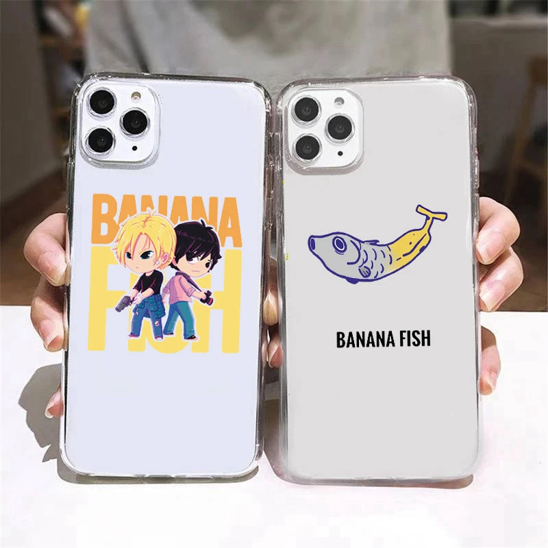 Чехлы с рисунком аниме банан и рыба для Samsung Galaxy A52 A51 A72 A71 S21 S20 FE S10 S9 Plus S10E Note 20 Ultra 10