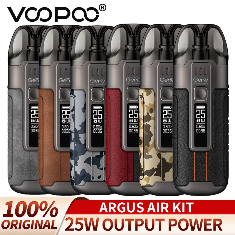 

New Original VOOPOO Argus Air Pod Kit 25W 900mAh Battery 3.8ml Cartridge GENE.AI Chip E-Cigarette Pod System Type-C Charge 0.54