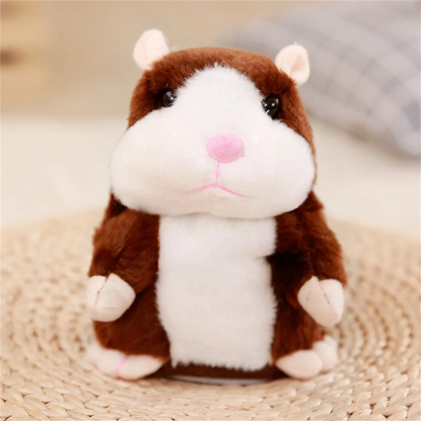 

15cm Talking Hamster Mouse Pet Plush Toy Cute Soft Animal Doll Talking Speak Imitate Sound Recorder Hamster Funny Toy Kids Gifts