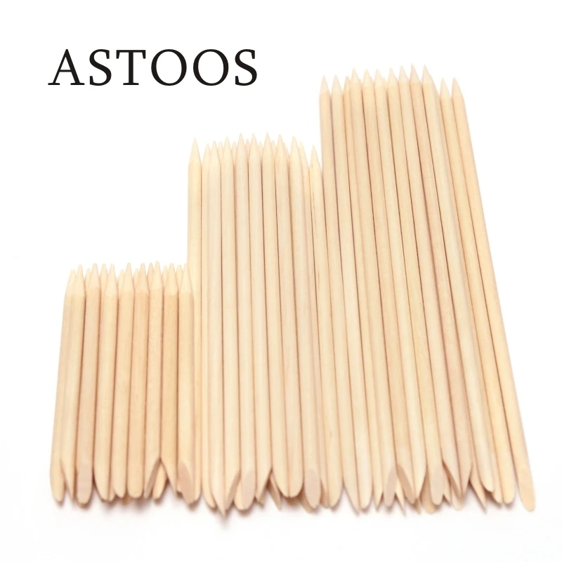 10/50 шт. деревянные палочки для кутикулы с двумя головками|Пушеры кутикулы| |