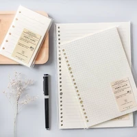 a5 b5 20holes loose leaf notebook refill 60sheet spiral binder paper index inside page dot grid blank connell stationery