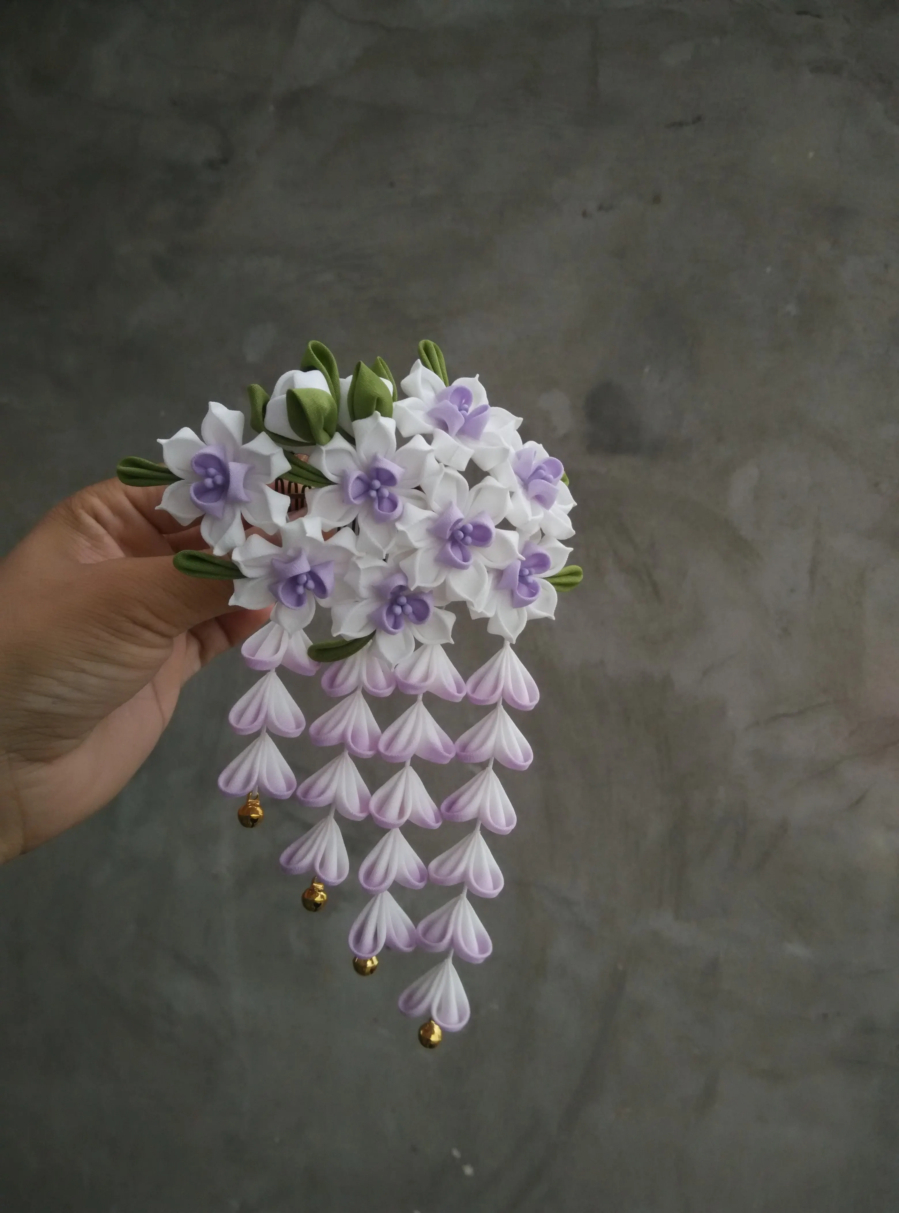 Персонализированные фиолетовые нарциды LALAVARA гребни для волос японские