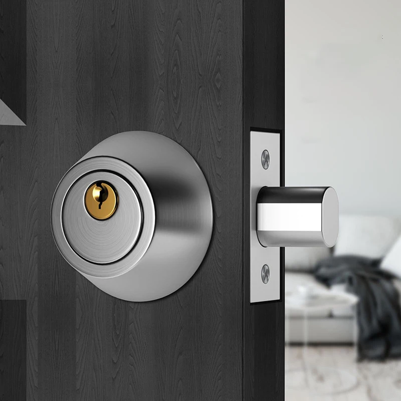 

Invisible Door Lock Single-sided Round Lock Lock Indoor Wooden Door Lock Double-sided Auxiliary Mortar Lock Household
