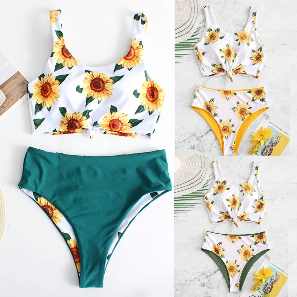 Женское бикини SAGACE купальник с высокой талией монокини пуш-ап 2020 | Женская одежда