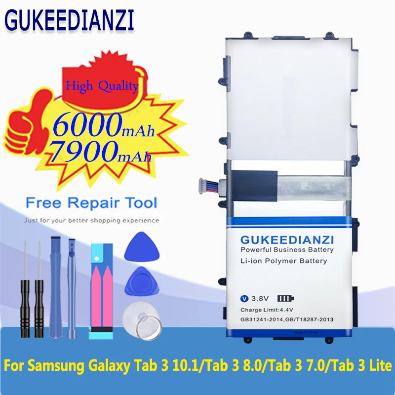 Аккумулятор для планшета T4500E/T4500C Samsung Galaxy Tab 3 10 1 GT P5200 P5210 P5220 P5213 8 0/Tab 7 Lite|tablet
