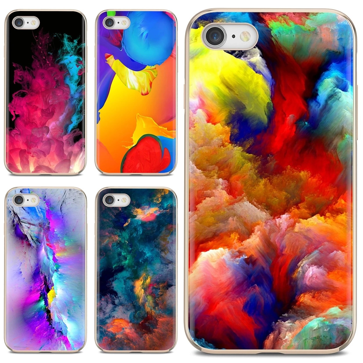 Абстрактный художественный красочный цифровой мягкий чехол для iPhone iPod Touch 11 12 Pro 4