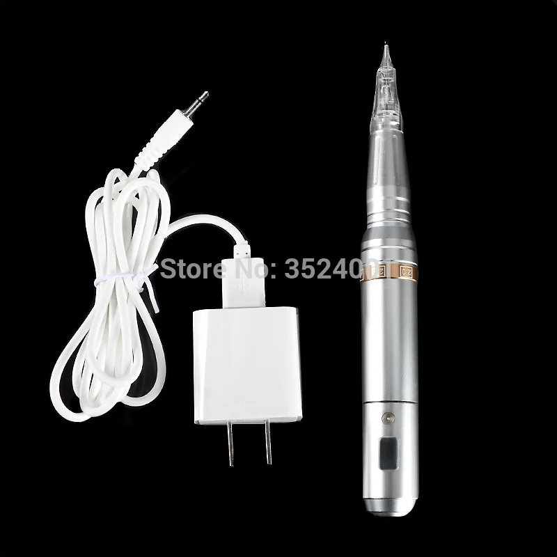 Новый ATT Серебряный ЖК цифровой дисплей тату макияж Перманентный машина для