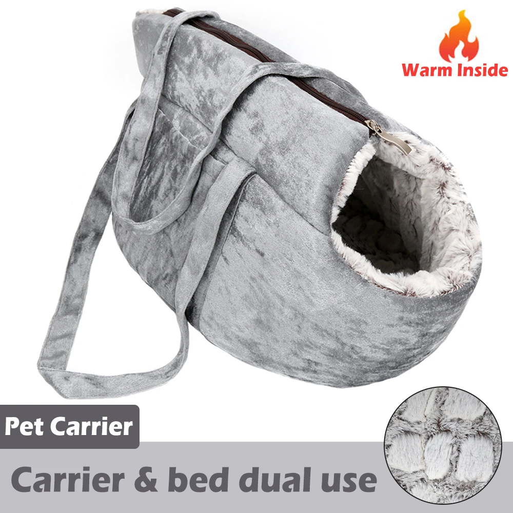 

Pets Carrier for Dog Carrying Bag for Cat Backpack Panier Handbag for Travel Plush Cats Bag Kitten Bed for Puppy Pet Accessories