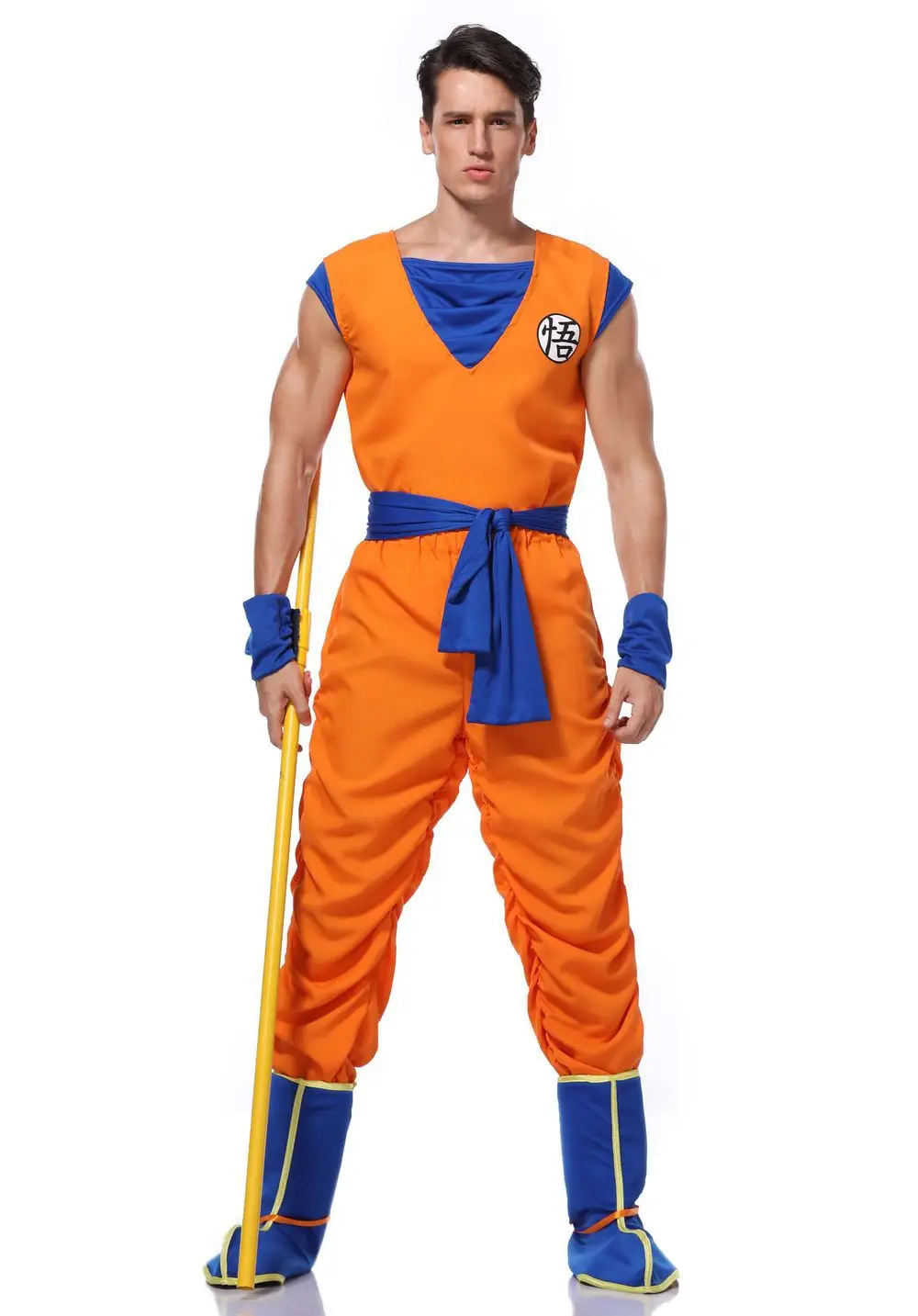 Adult Men Anime  Goku costume Suit christmas costume set Fancy Halloween Cosplay Suit images - 6