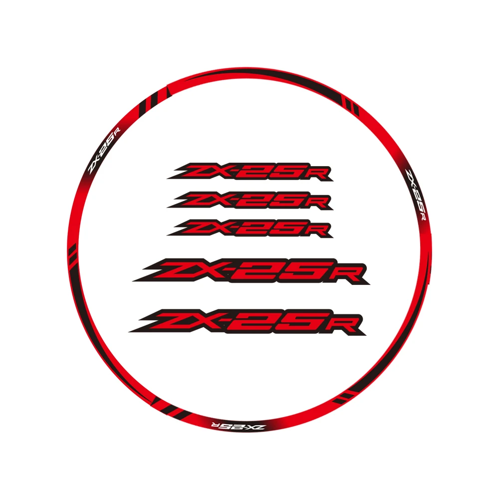 Для Kawasaki ZX-25R ZX25R 2021 наклейка на обод колеса мотоцикла полосатая Передняя Задняя