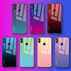 Градиентный чехол из закаленного стекла для Xiaomi Redmi Note 7, 5, 6 Pro Plus, Pocophone F1, Mi8, A2 Lite, 6X, 5X, Mi 9, SE, защитный чехол
