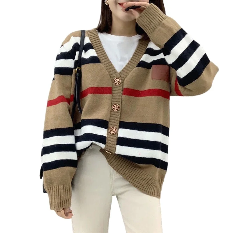 

2021 new loose sweater women jacket women spring long-sleeved women's knitted sweater cardigan