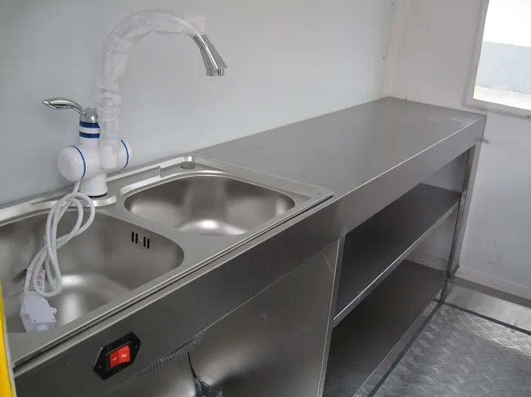 Оптовая цена трейлер для еды мобильный кухонный киоск фургон тележка хот догов