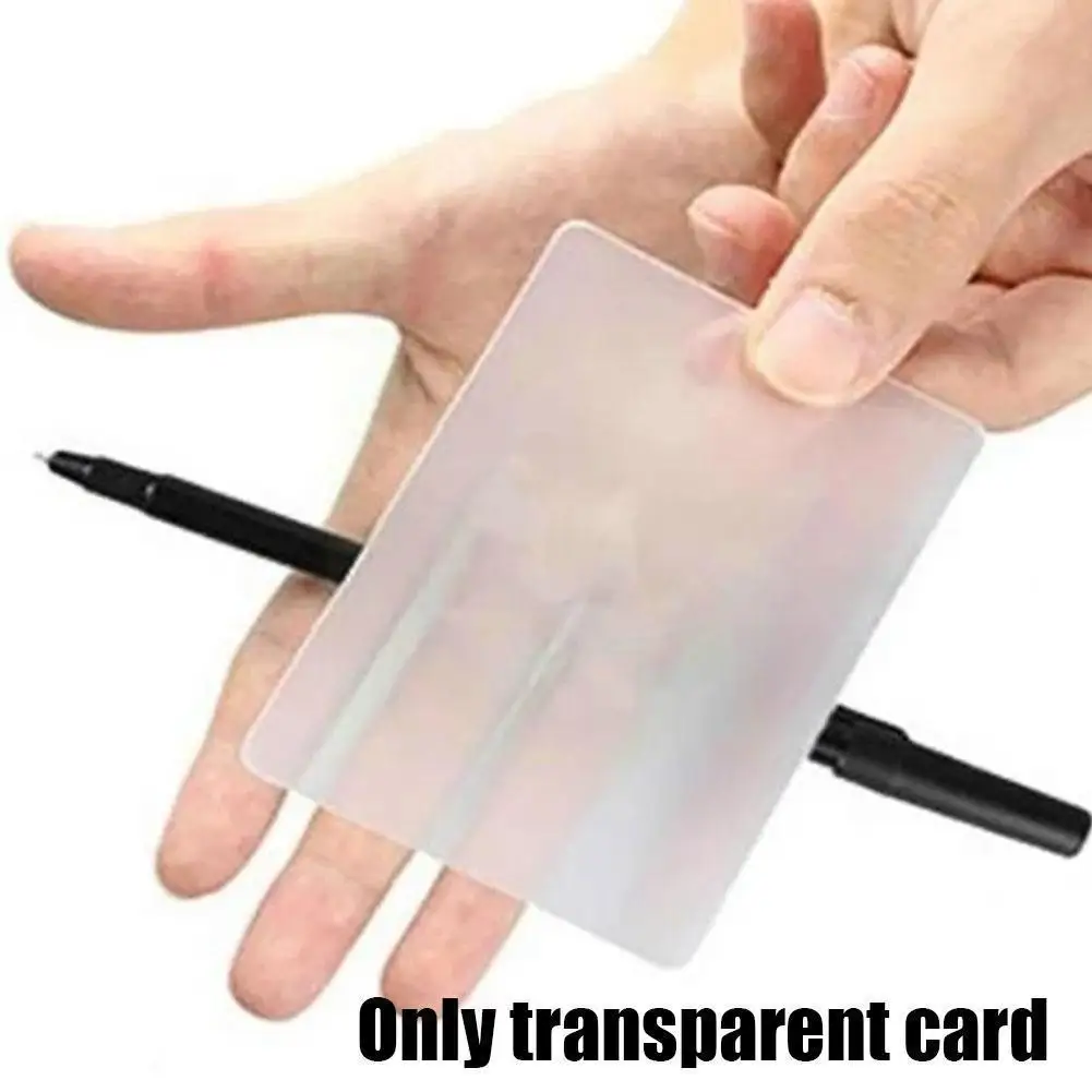 

Lubors Lens Card Perspective Distortion Close Up Street Kids Magic Beginner Prop Gimmick With Perspective Tricky Pen Distor F0X6