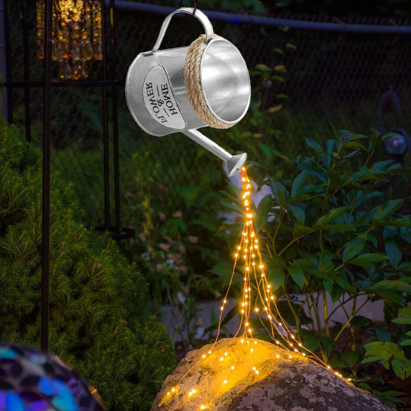 

Star Type Shower Garden Art Light Decoration Outdoor Gardening Lawn Lamp Landscape Lighting With Iron Stand Sprinkler Design