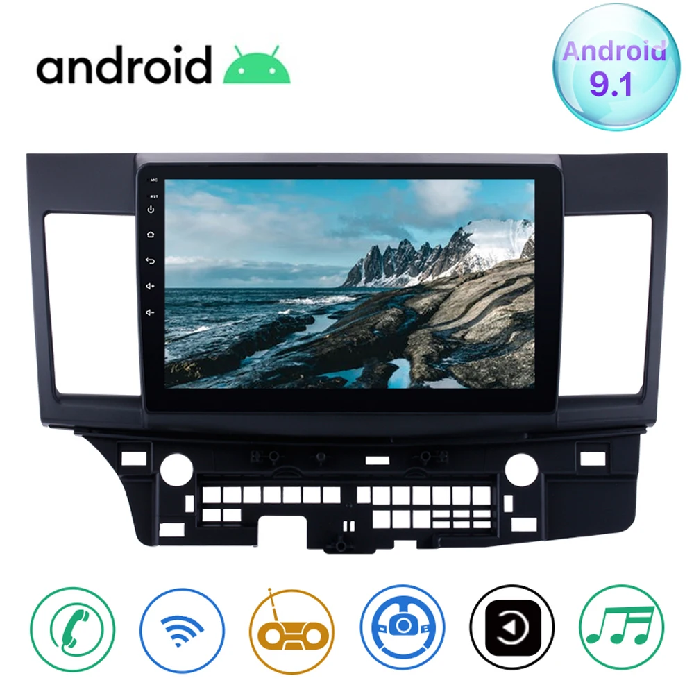 2 + 32G 2Din Android 10 1 автомобильное радио для Mitsubishi Lancer ex 2008 2015 Автомобильный