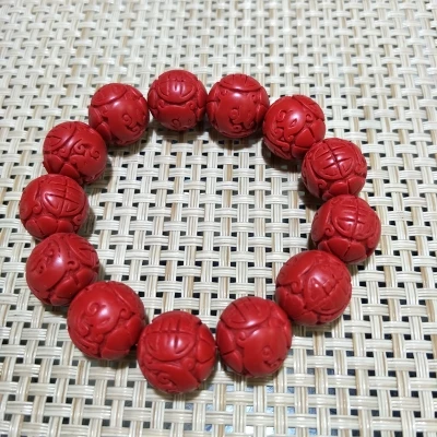 

Exquisite cinnabar back pattern bracelet pendant jewelry