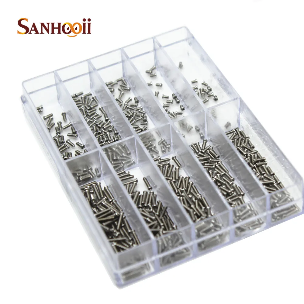 

Набор винтов диаметром 1,2 мм, 10 размеров, инструменты для ремонта винтов Phillips для часов, гаджетов ZM56