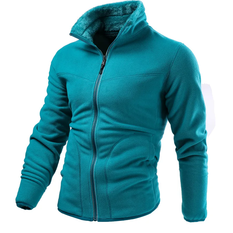 Facecozy Men Outdoor Hiking Thick Warm Fleece Winter Jacket Male Camping Skiing Wear Both Sides Coat for Fishing Trekking | Спорт и