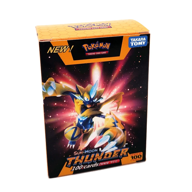 Takara Tomy Pokemon 60 100 200 шт. GX EX Мега Крышка флэш-карта 3D версия Солнце Луна потеря гром карты подарок Детская игрушка PTCG