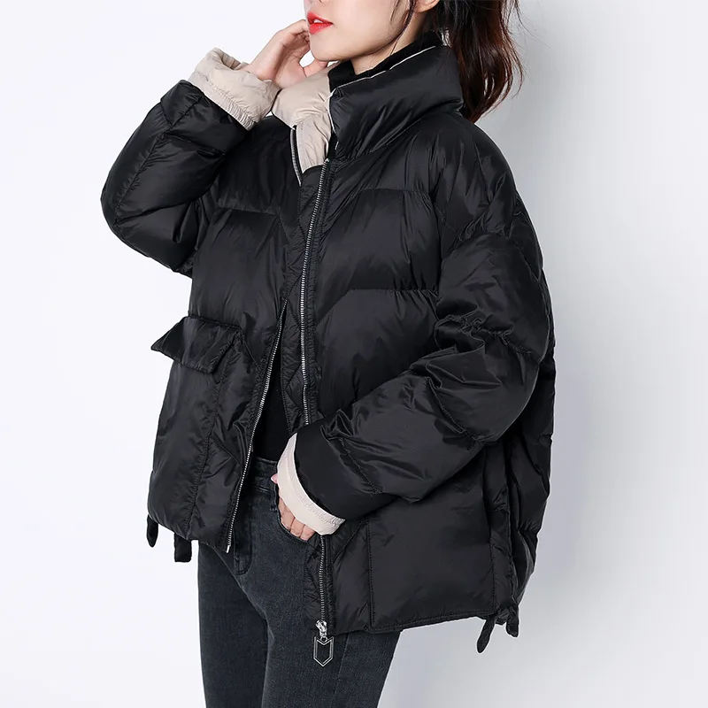 

Autumn and winter new bread clothes cotton clothes European and American style women's fashion thick down jacket women trendy