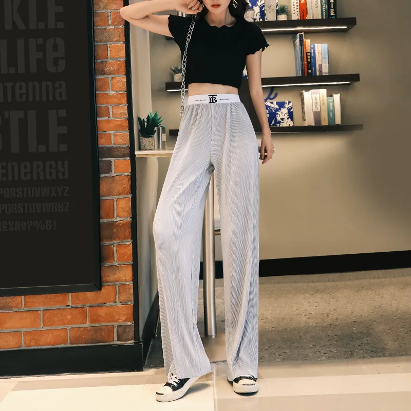 Новинка 2019 летние и осенние однотонные элегантные длинные брюки сексуальные