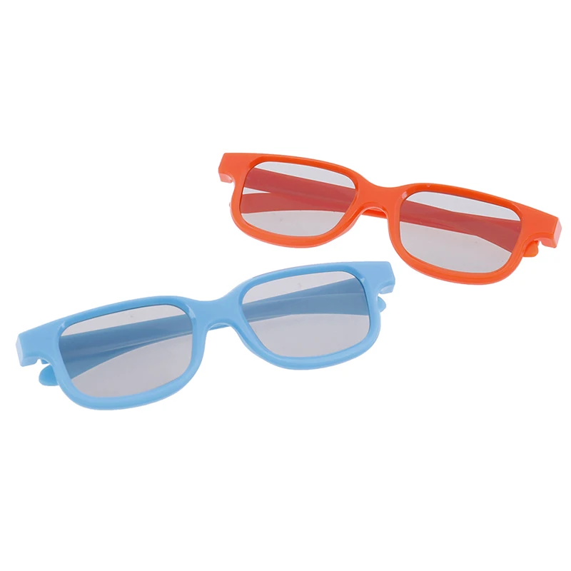 3D очки для детей поляризационные пассивные 3D-очки ТВ кинотеатров 2 цвета 1 шт. |