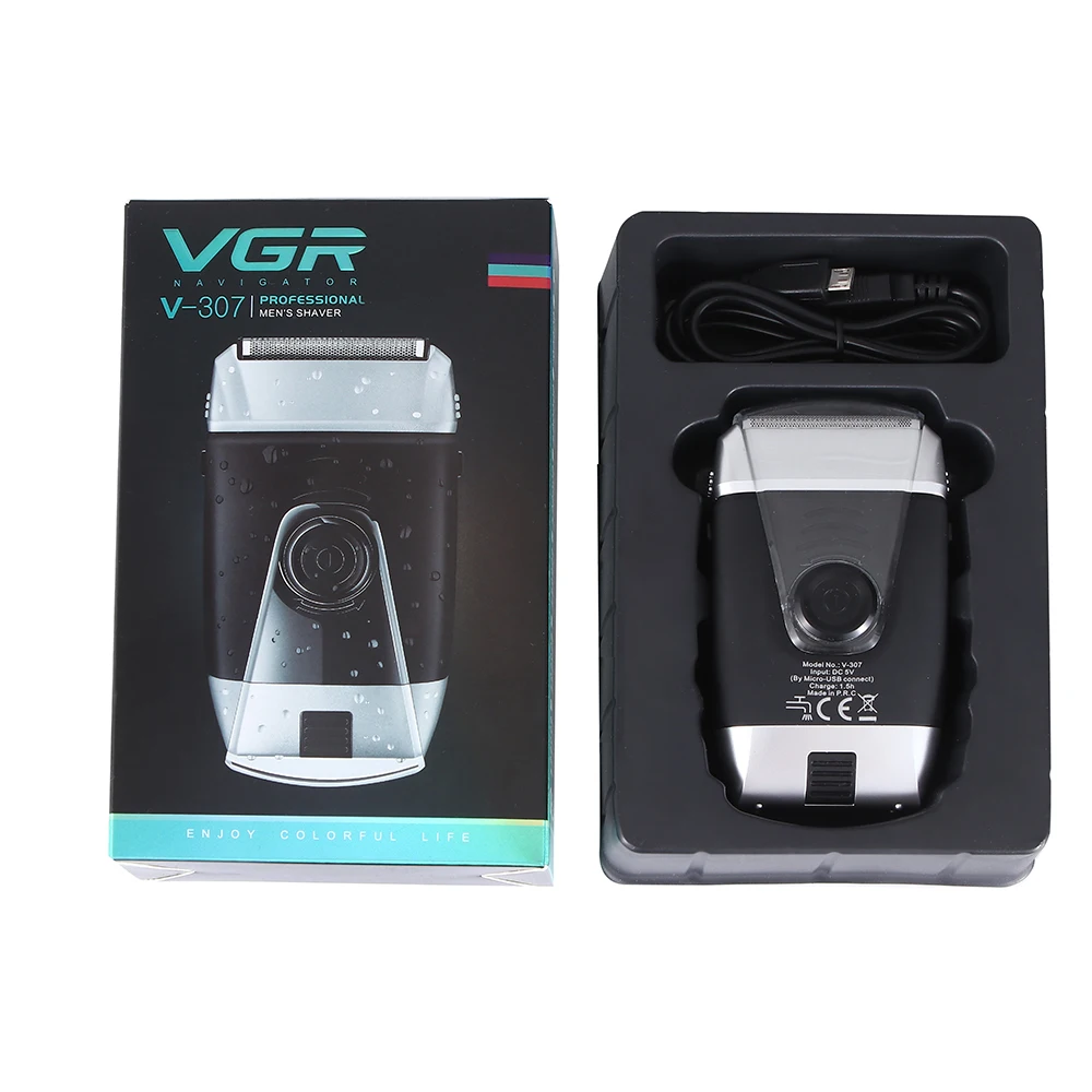 Сухая и влажная электробритва для мужчин с лезвием Водонепроницаемая