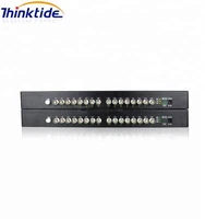 16ch 1080p cviahd converter fiber optic to bnc digital video converter fiber optical transmitter and receiver