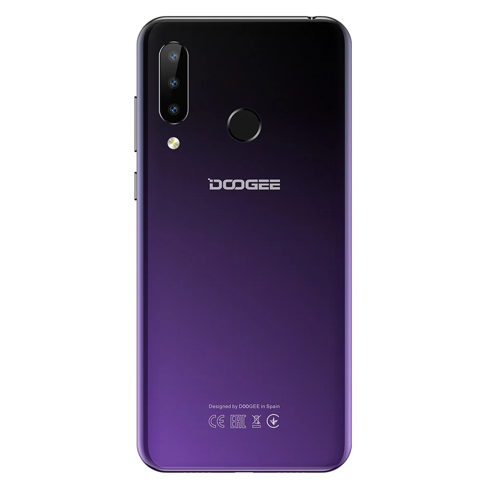 DOOGEE N20, мобильный телефон, 6,3 дюймов, дисплей, 64 ГБ, 4 Гб, отпечаток пальца, распознавание лица, 16 МП, 8 Мп, 8 Мп, тройная задняя камера, восьмиядерный смартфон, 4350 мАч