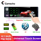 Автомагнитола Camecho, 4,1 дюйма, 1 Din, Bluetooth, сенсорный экран, радио, RDS, USB, AUX, MP5, видеоплеер, MP3, автомобильное аудио, стерео, камера заднего вида