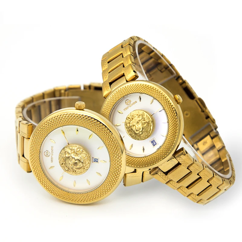 Кварцевые часы для пар мужские и женские влюбленных с Львом роскошные модные
