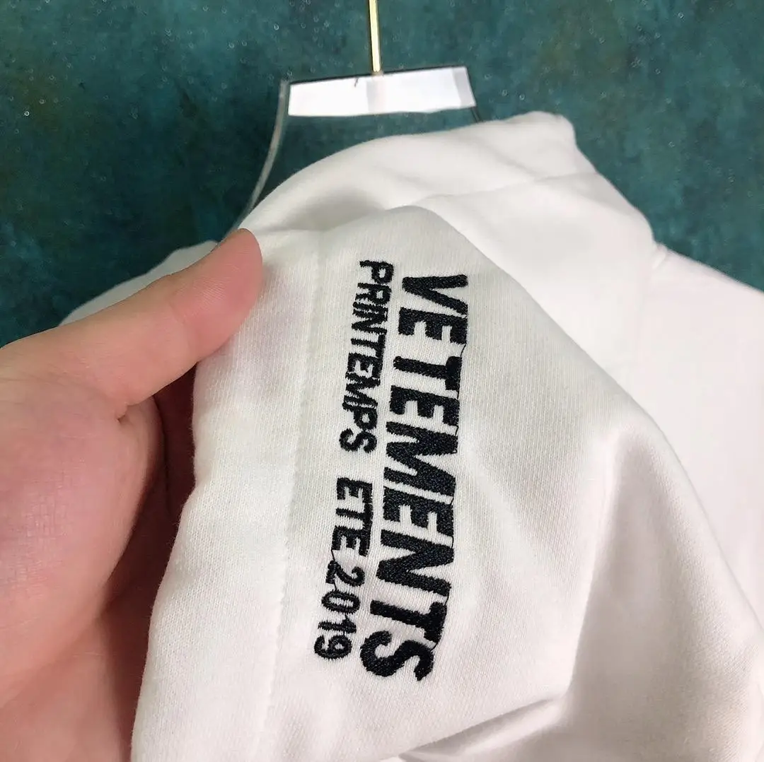 Vetements, толстовки для мужчин и женщин, 1:1, высокое качество, капля крови, надпись, вышивка, хип-хоп, kanye west, vetements, противотуманная Толстовка