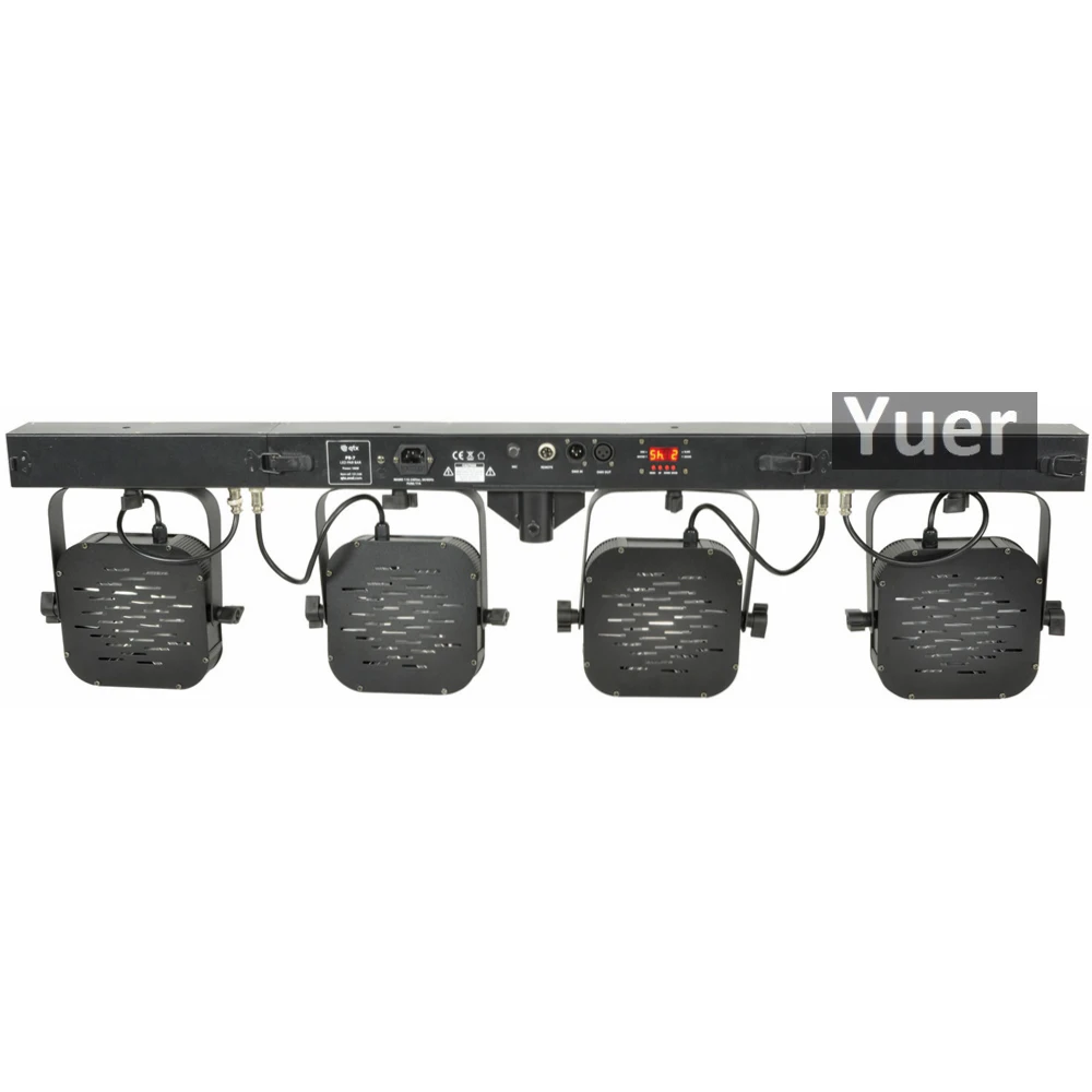 2 шт./лот RGBA/W 4в1 светодиодный 4X7X10 Вт Par Световые наборы DMX512 DJ прожектор для