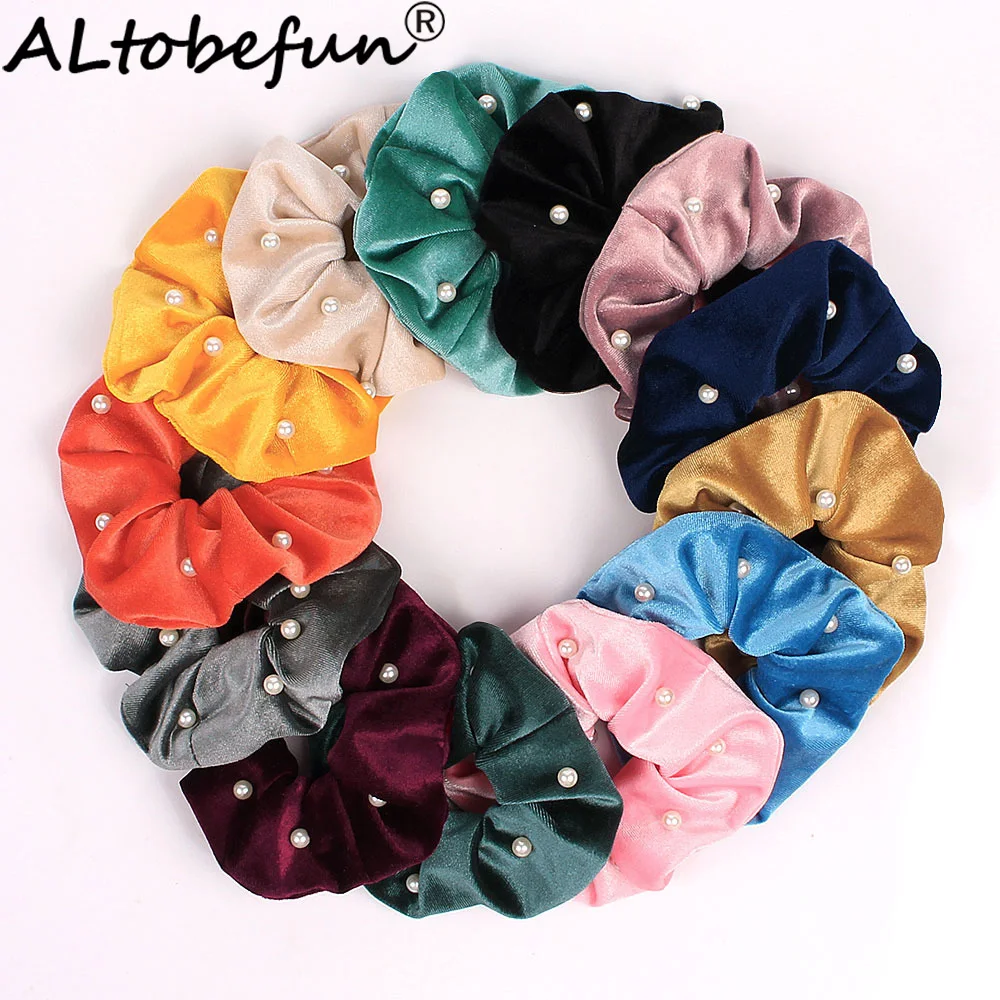 ALTOBEFUN однотонные аксессуары для волос женщин женские эластичные волосы